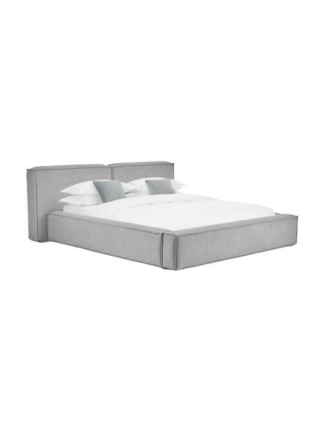 Čalouněná postel Lennon, Světle šedá, Š 180 cm, D 200 cm