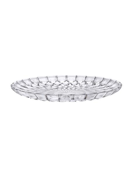 Fuente con relieves Jellies, Vidrio acrílico, Transparente, Ø 45 x Al 5 cm