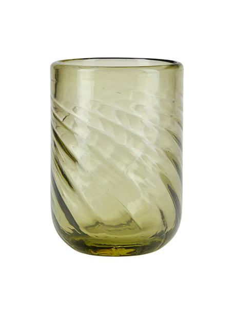 Szklanka Twist, 4 szt., Szkło, Zielony, transparentny, Ø 8 x W 11 cm, 300 ml