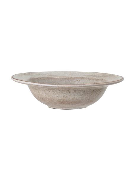 Handgemachter Suppenteller Sandrine, Steingut, Beigetöne, Ø 22 cm