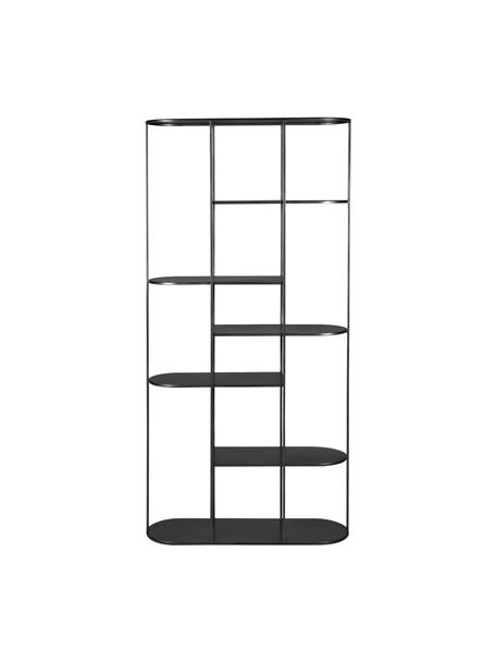 Regál Grayson, Ocel s práškovým nástřikem, Černá, Š 90 cm, V 180 cm