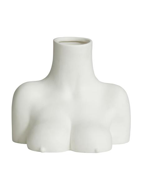 Vaso bianco di design Avaji, Ceramica, Bianco, Larg. 27 x Alt. 23 cm