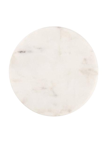 Marmor-Untersetzer Guda in Weiß, 4 Stück, Marmor, Weißer Marmor, Ø 10 cm