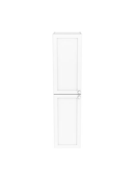 Bad-Hochschrank Rafaella mit matter Oberfläche, Griffe: Aluminium, beschichtet, Weiß, B 40 x H 180 cm