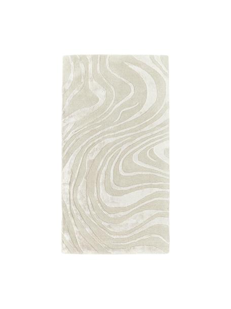 Ręcznie tuftowany dywan z krótkim włosiem z wypukłą strukturą Winola, Beżowy, S 200 x D 300 cm (Rozmiar L)