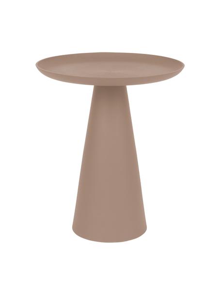 Ronde metalen bijzettafel Ringar, Gepoedercoat aluminium, Oudroze, Ø 40 x H 50 cm