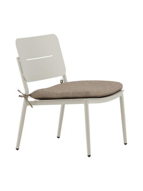 Fotel wypoczynkowy Lina, Tapicerka: 100% poliester, Stelaż: metal lakierowany, Jasnobrązowa tkanina, beżowy, S 55 x W 74 cm