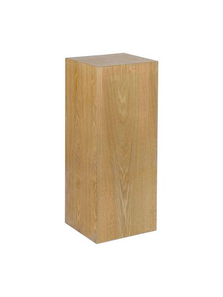 Kolumna dekoracyjna z drewna Pedestal, różne rozmiary, Płyta pilśniowa średniej gęstości (MDF) z fornirem z drewna jesionowego, Jasny brązowy, S 28 x W 70 cm