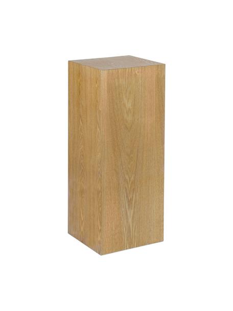 Holz-Dekosäule Pedestal in verschiedenen Größen, Mitteldichte Holzfaserplatte (MDF), Eschenholzfurnier, Holz, B 28 x H 70 cm