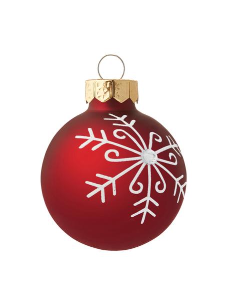 Set ciondoli albero di Natale in vetro Glitter 20 pz, Vetro, Rosso, bianco, verde, dorato, Set in varie misure
