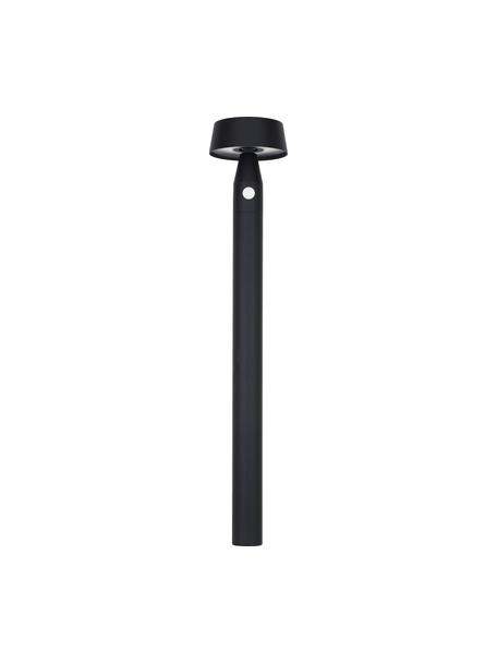 Lampada sentiero solare con sensore di movimento Nama, Paralume: materiale sintetico, Base della lampada: acciaio rivestito, Nero, Ø 17 x Alt. 90 cm