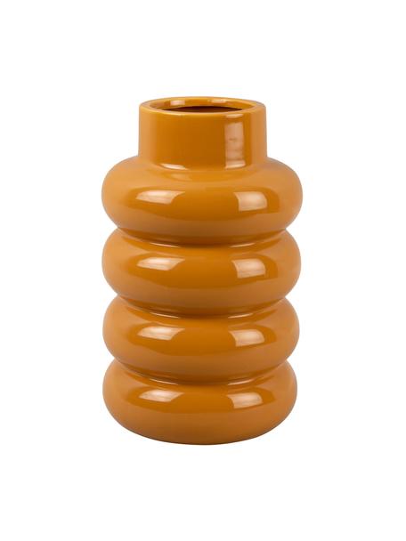 Wazon z ceramiki Bobbly, Ceramika, Pomarańczowy, Ø 15 x W 24 cm