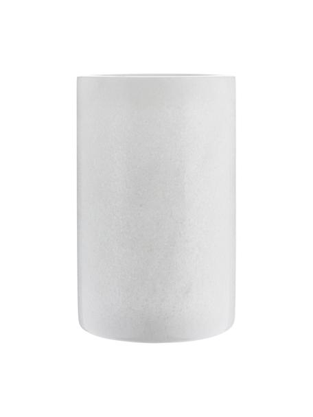Marmor-Flaschenkühler Charlie in Weiß, Marmor, Weißer Marmor, Ø 12 x H 19 cm