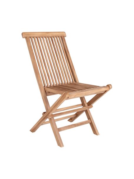 Inklapbare tuinstoelen Toledo van teakhout, 2 stuks, Teakhout, Teakhout, B 46 cm x D 62 cm