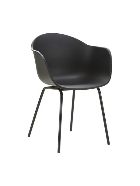 Krzesło ogrodowe Claire, Nogi: metal malowany proszkowo, Czarny, S 60 x G 54 cm