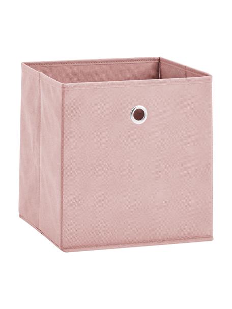 Pudełko do przechowywania Lisa, Stelaż: tektura, metal, Blady różowy, S 28 x W 28 cm