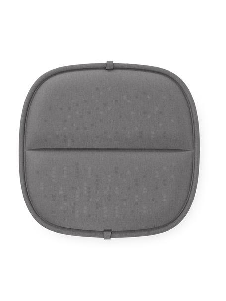 Coussin de chaise d'extérieur Hiray, Anthracite, larg. 36 x long. 35 cm