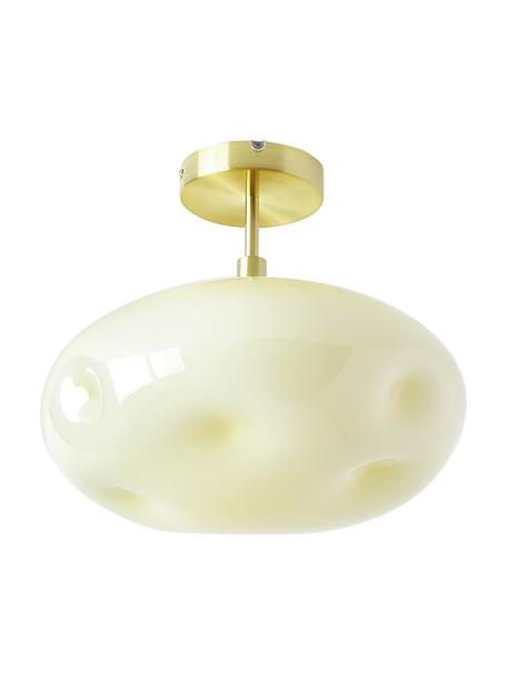 Stropná lampa z opálového skla Josie, Krémovobiela, Ø 35 x V 31 cm