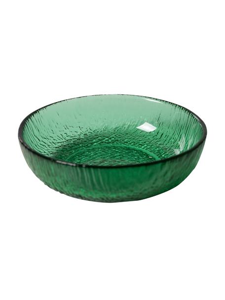 Cuencos pequeños de vidrio The Emeralds, 2 uds., Vidrio, Verde, Ø 13
