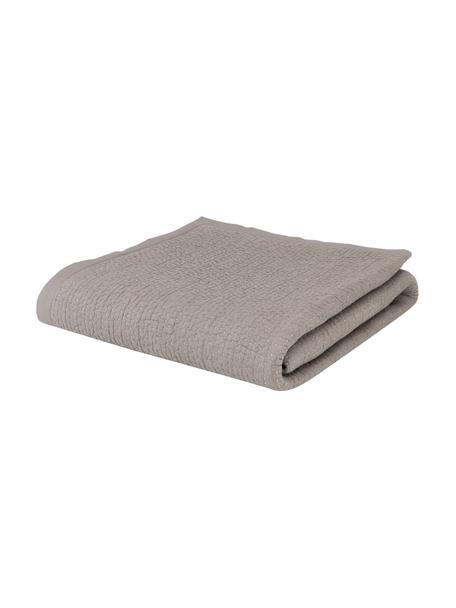 Couvre-lit en coton gris Stripes, Gris, larg. 180 x long. 250 cm (pour lits jusqu'à 140 x 200 cm)