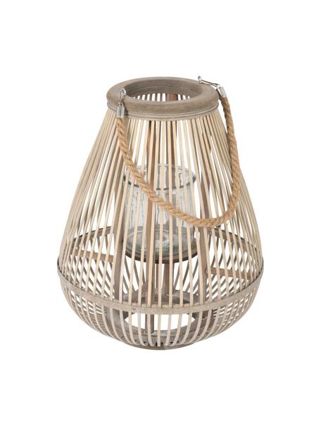 Lanterne en bambou Pear, Brun clair, Ø 38 x haut. 41 cm