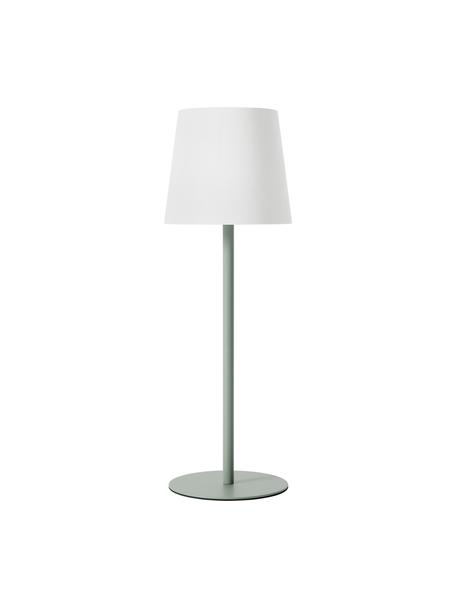 Stmívatelná stolní lampa s USB portem Fausta, Zelená, bílá, Ø 13 cm, V 37 cm