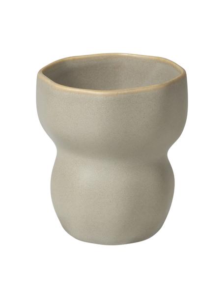 Mug design forme organique en grès-cérame Limfjord, différentes tailles, Grès cérame, Gris clair, Ø 8 x haut. 9 cm, 200 ml