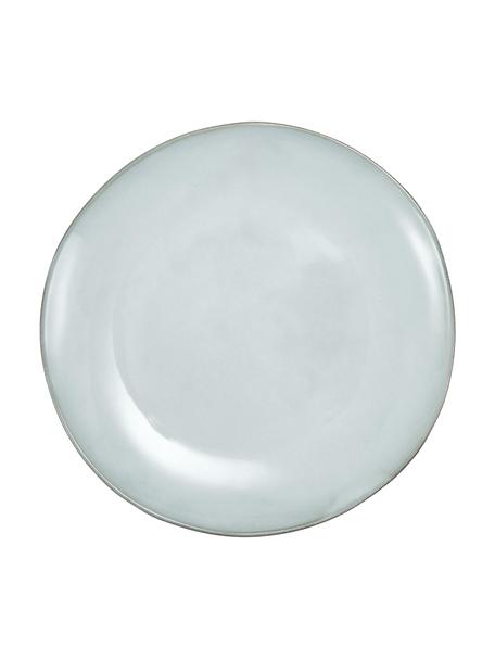 Assiettes plates artisanales en grès Thalia, 2 pièces, Grès cérame, Bleu, gris, Ø 28 x haut. 3 cm