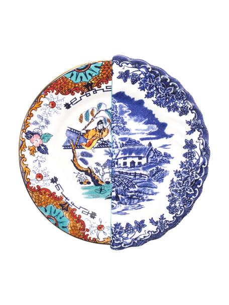 Ręcznie wykonany talerz Hybrid, Porcelana chińska, Wielobarwny, Ø 22 x 4 cm