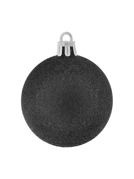 Set de bolas de Navidad irrompibles Victoria, 60 uds., Poliestireno, Negro, plata, Ø 7 cm