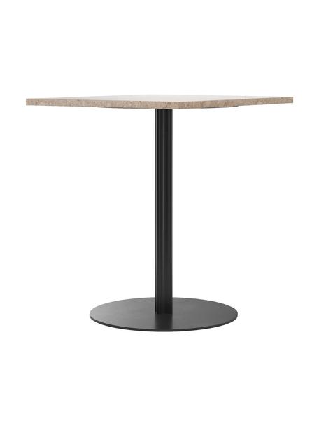 Jedálenský stôl z pieskovca Harbour, 60 x 70 cm, Čierna, béžová, Š 60 x H 70 cm