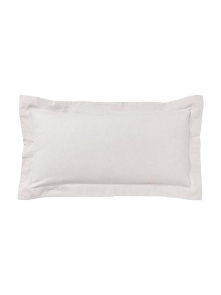 Flanell-Kissenbezug Laia mit Stehsaum, Webart: Flanell Flanell ist ein k, Grau, B 40 x L 80 cm