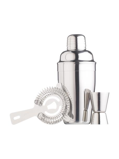 Cocktail-Set Derren, 3-tlg., Edelstahl, Silberfarben, Set mit verschiedenen Größen