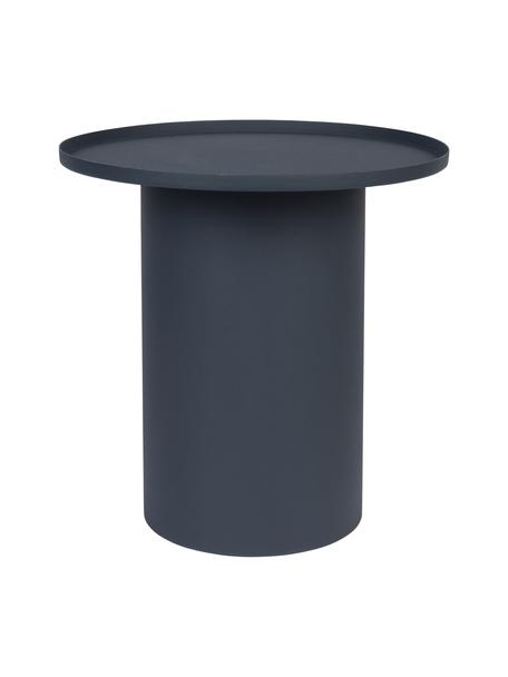 Runder Metall-Beistelltisch Sverre, Metall, pulverbeschichtet, Dunkelblau, Ø 46 x H 45 cm