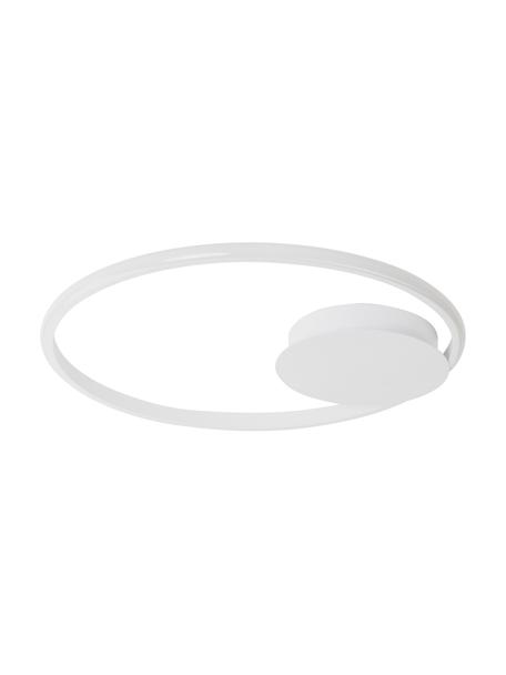 Dimbare LED plafondlamp Fuline in wit, Lampenkap: metaal, Baldakijn: metaal, Diffuser: acryl, Wit, Ø 50 x H 5 cm