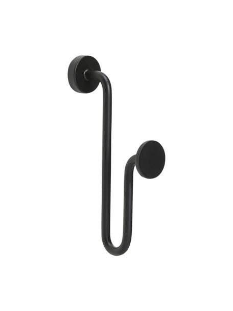 Metall-Wandhaken Swing, Metall, beschichtet, Schwarz, B 3 x H 13 cm