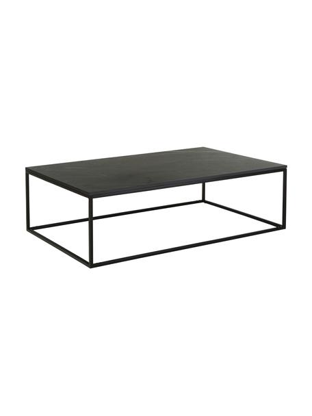 Mramorový konferenční stolek Alys, Černý mramor, černá