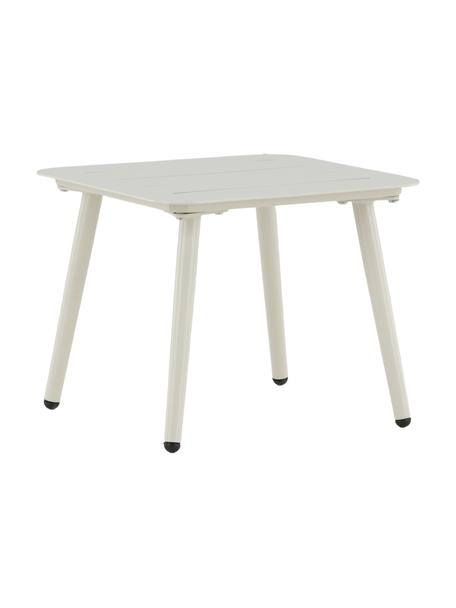 Ogrodowy stolik pomocniczy Lina, Metal lakierowany, Beżowy, S 40 x W 33 cm