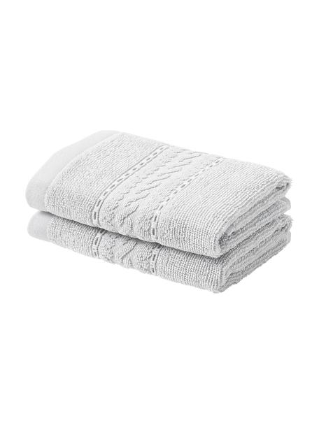 Handdoek Cordelia in verschillende formaten, Lichtgrijs, Douchehanddoek, B 70 x L 140 cm