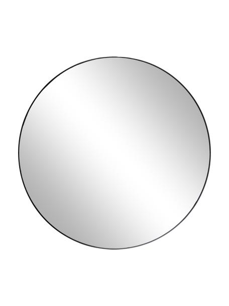 Okrúhle nástenné zrkadlo s čiernym rámom Complete, Čierna, Ø 110 x H 4 cm