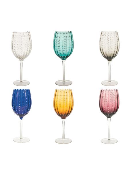 Verres à vin Shiraz, 6 élém., Verre, Multicolore, Ø 7 x haut. 23 cm, 300 ml