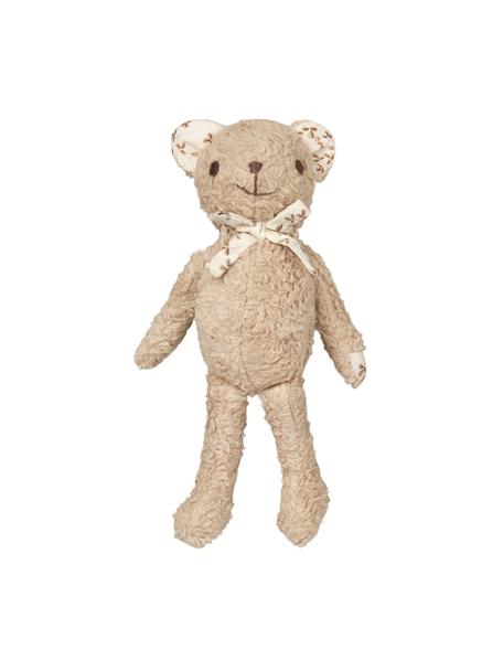 Przytulanka z bawełny organicznej Teddy, Tapicerka: 100% bawełna organiczna z, Brązowy, S 10 x W 27 cm