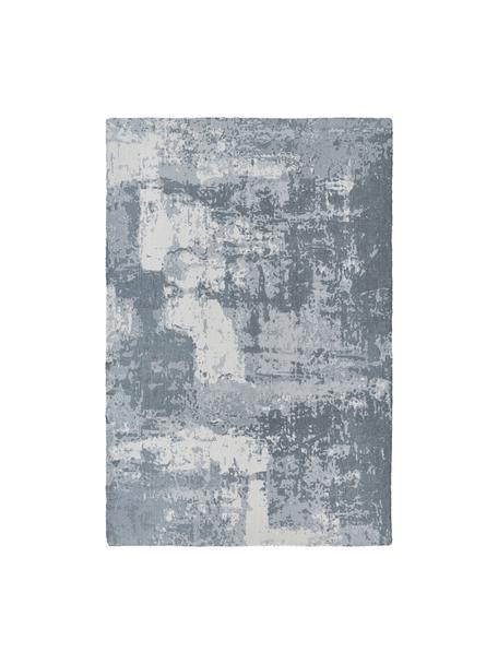 Ručne tkaný koberec s krátkym vlasom Nantes, 100% polyester s certifikátom GRS, Sivomodrá, Š 120 x D 180 cm (veľkosť S)