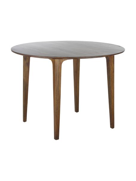 Okrągły stół do jadalni z litego drewna mangowego Archie, Lite drewno mangowe, lakierowane, Drewno mangowe, Ø 110 x W 75 cm