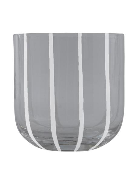 Szklanka ze szkła dmuchanego Mizu, 2 szt., Szkło, Szary, biały, Ø 8 x W 8 cm, 320 ml