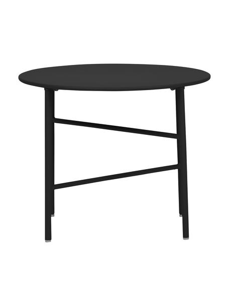 Ogrodowy stolik pomocniczy z metalu Vitus, Metal powlekany, Czarny, Ø 50 x W 40 cm
