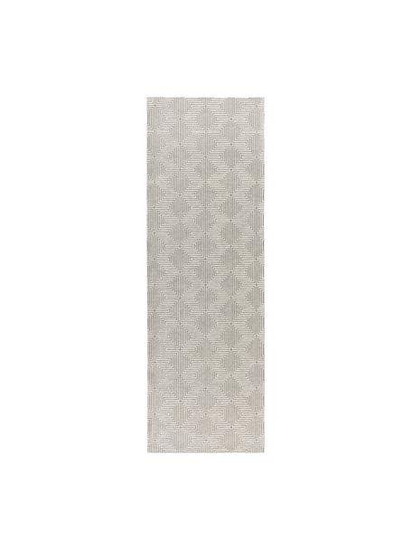 Chenille loper Ceres, 52% gerecycled katoen, GRS-gecertificeerd, 48% polyester 

Dit product is gemaakt van ten minste 50% gerecyclede materialen die zijn gecertificeerd volgens de Global Recycled Standard 1152669 (GRS)., Crèmewit, donkergrijs, B 80 x L 250 cm
