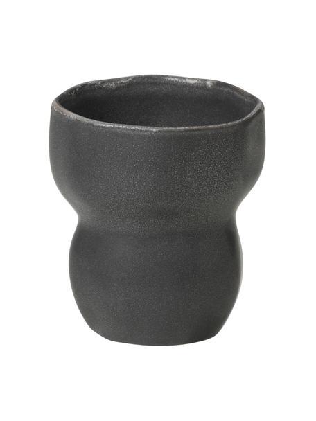 Mug design forme organique en grès-cérame Limfjord, différentes tailles, Grès cérame, Anthracite, Ø 8 x haut. 9 cm, 200 ml