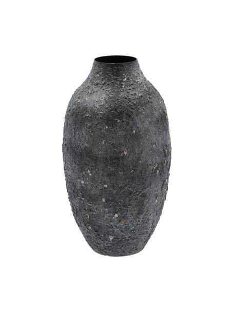 Vase Torden aus Eisen, Eisen, beschichtet, Schwarz, Ø 24 x H 43 cm