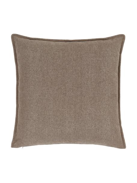 Sofa-Kissen Lennon, Bezug: 100% Polyester, Webstoff Braun, B 60 x L 60 cm